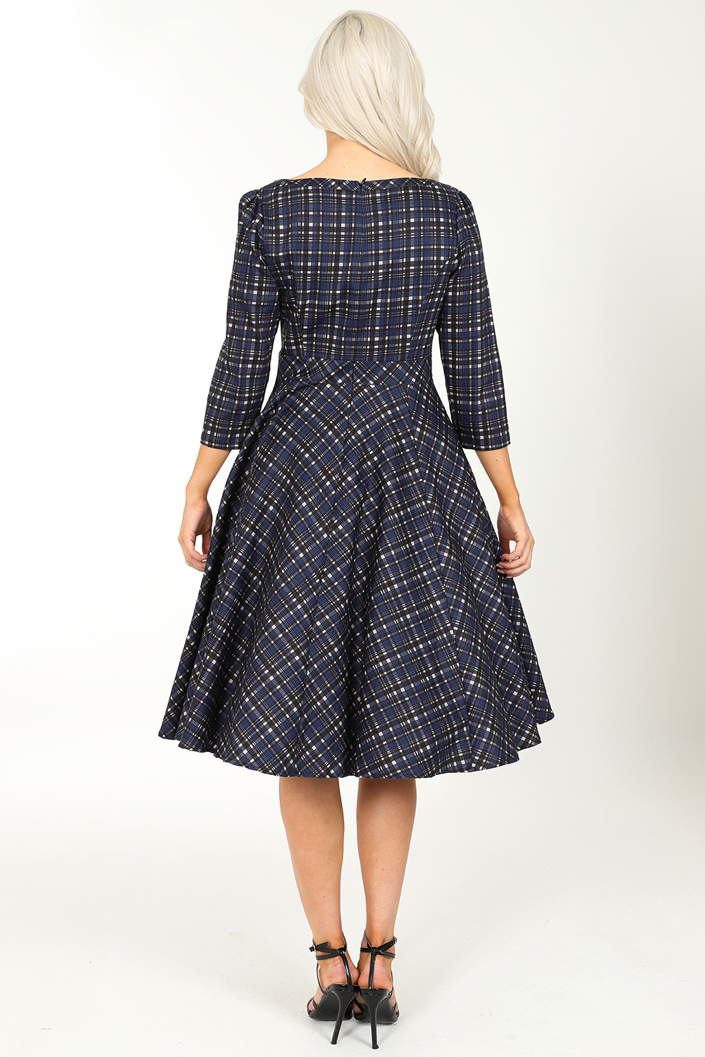 Anna Check Swing Dress